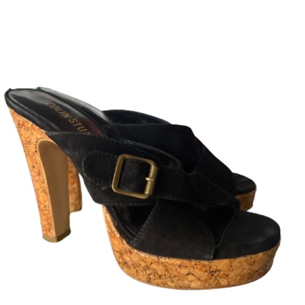 Colin Stuart Suede&Cork Sandals size 8.5